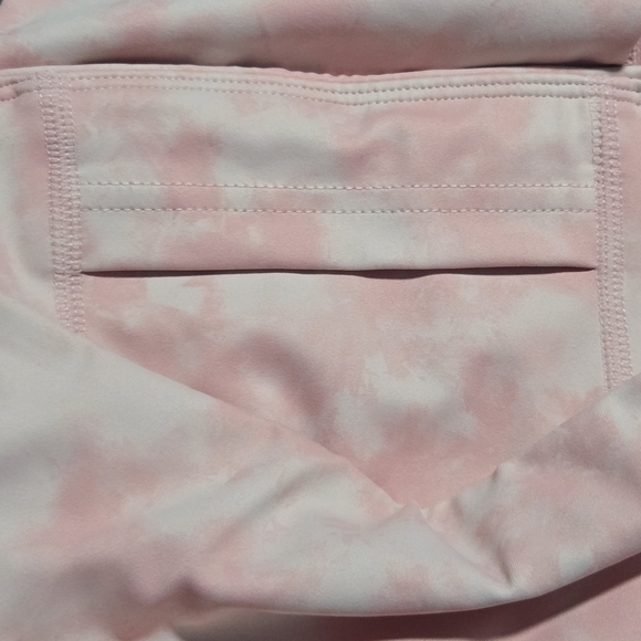 Allfenix Womens Blush Pink Tie Dye Logo High Rise 7/8 Ankle Leggings Size XS - Picture 3 of 10